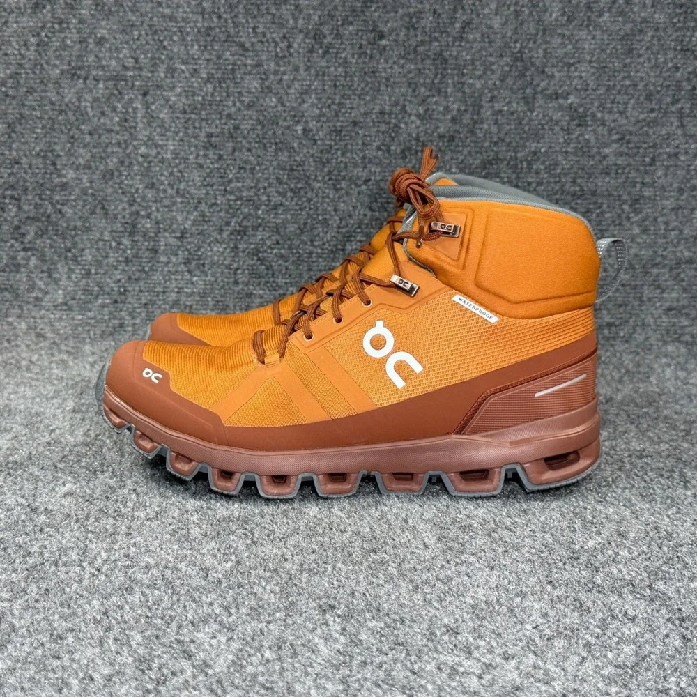On Running Cloudrock Waterproof‎ Hiking Shoes Women's 9.5 Pecan Athletic Boots